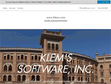 Tablet Screenshot of klems.com